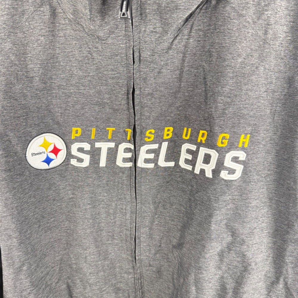 Reebok Onfield Men's Pittsburgh Steelers NFL Full Zip Jacket Windbreaker 3XL - Picture 2 of 10